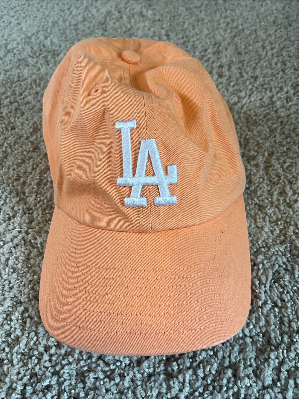 LA Dodgers Adjustable Baseball Cap - Orange